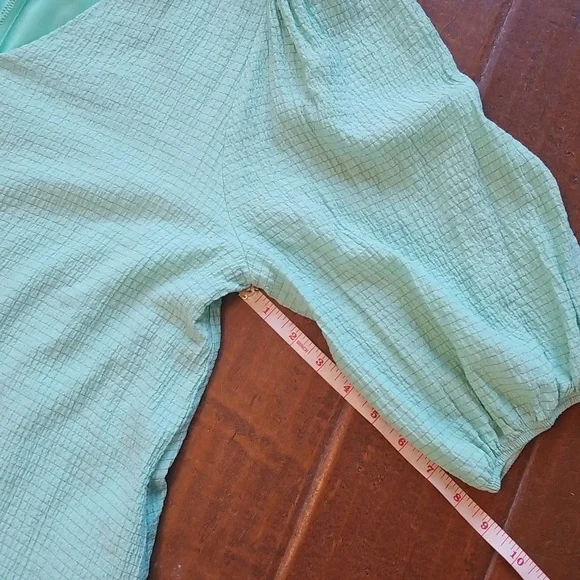 Karlie Mint Green Short Sleeve Signature Maxi Dress Size Medium - Picture 8 of 11